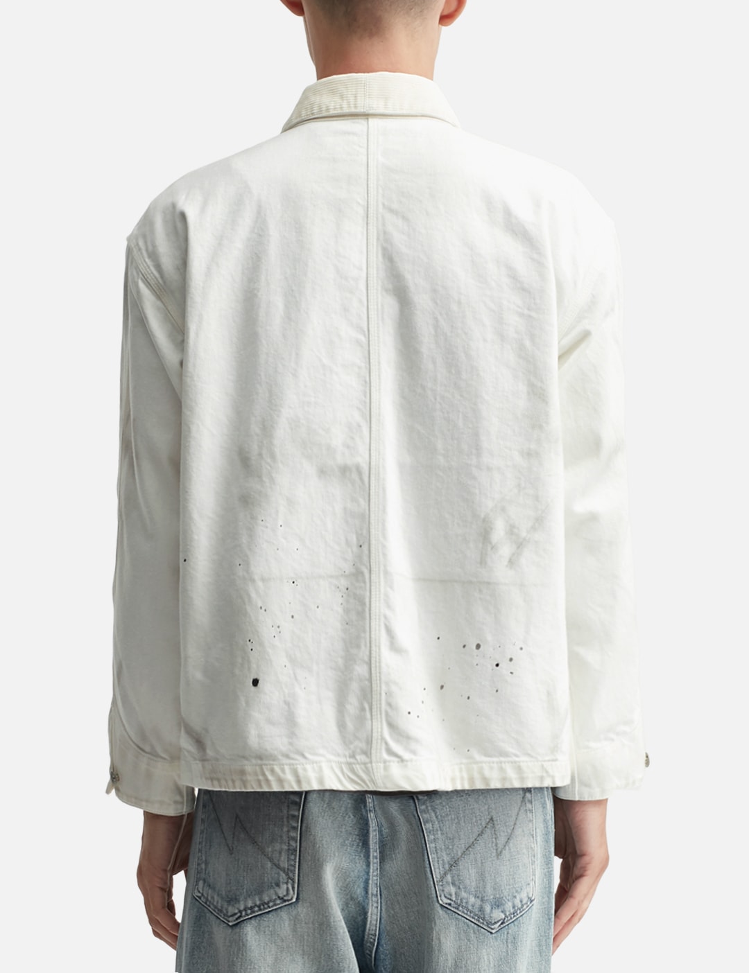"Black & White" Washed Coverall Jacket view 13