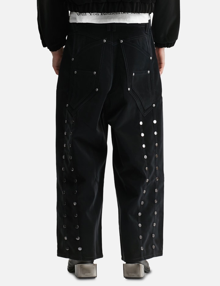 "Stephen" Black Baggy Pants view 4