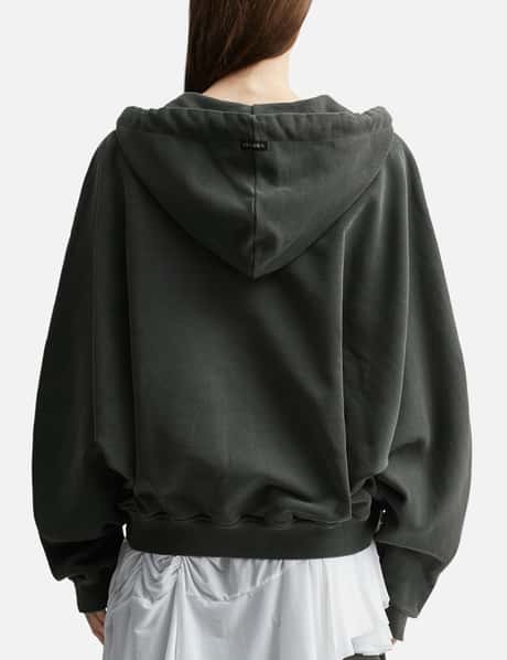 Laced Multi-Drawstring Zip-Up Hoodie view 12