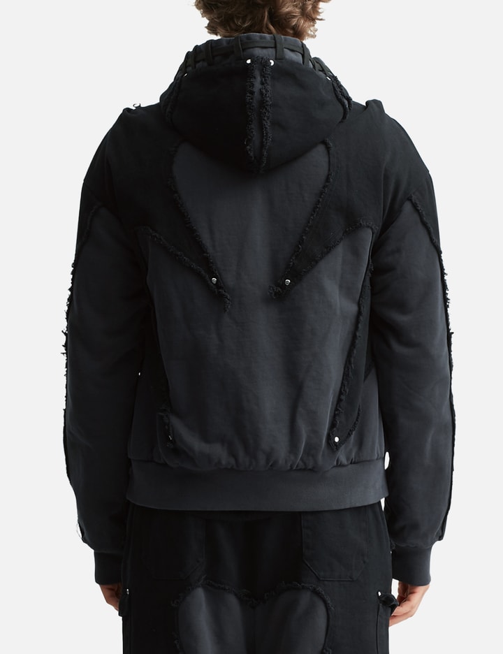 Fine Chaos Reversible Armor Hoodie In Black