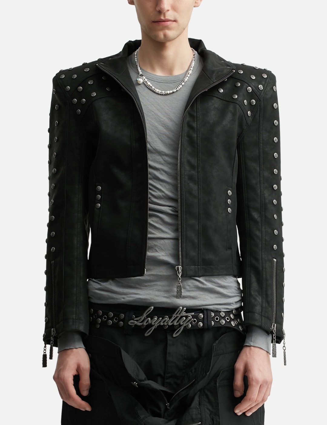 "Jotaro" PU Leather Jacket view 18