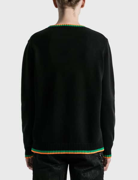 Casablanca - オレンジ インターシャ セーター | HBX - ハイプビースト  