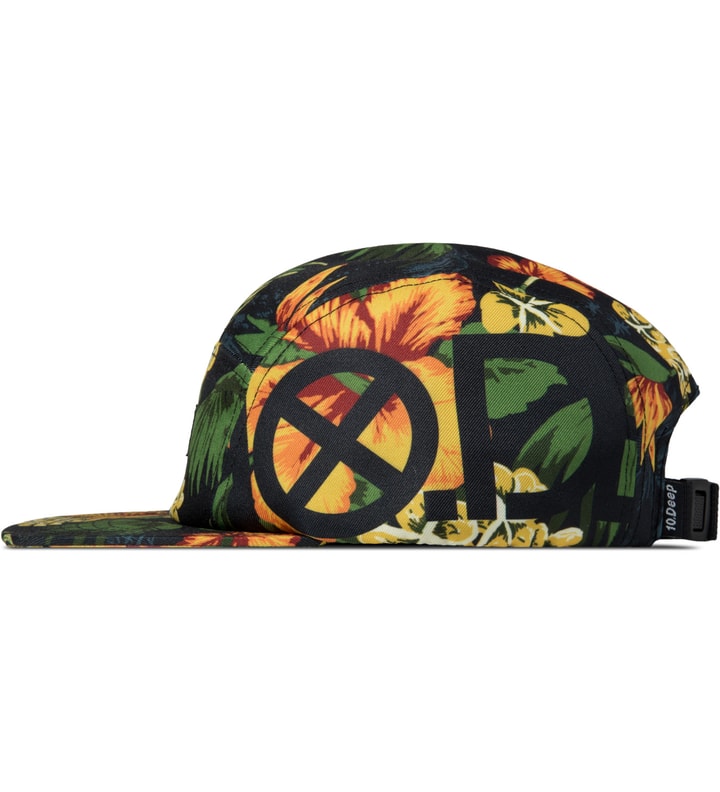 Black Floral Navigator 5 Panel Cap Placeholder Image