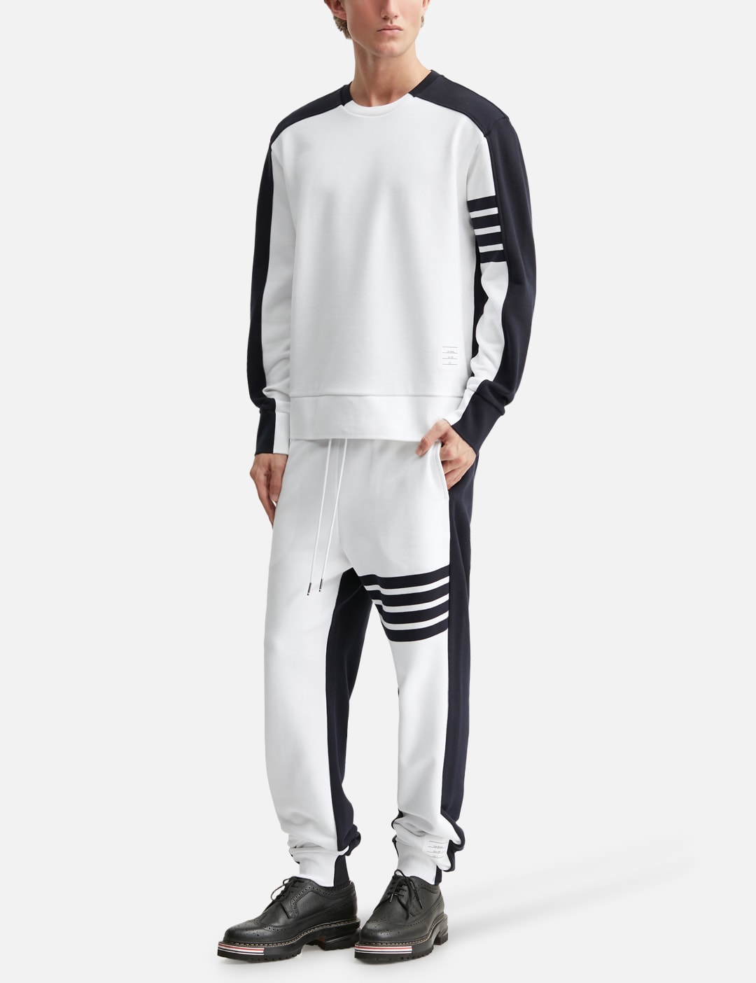 Colorblock Classic Loopback 4-Bar Pullover view 15