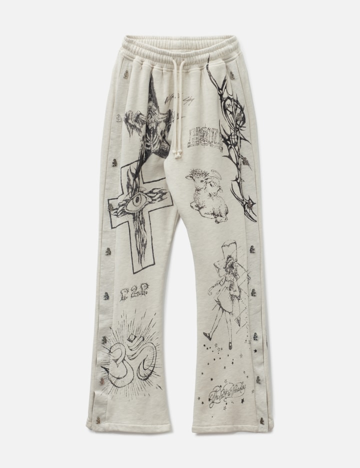 Hellstar Graffiti Mirror Face Sweatpants