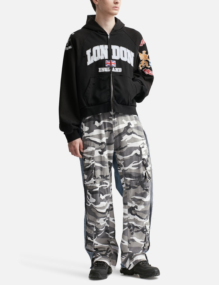 Reconstructed Folded Zip Hoodie Placeholder Image