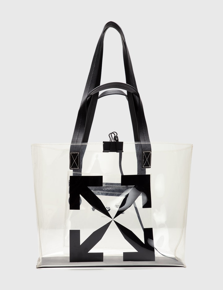 OFF WHITE PLASTIC TOTE BAG Placeholder Image