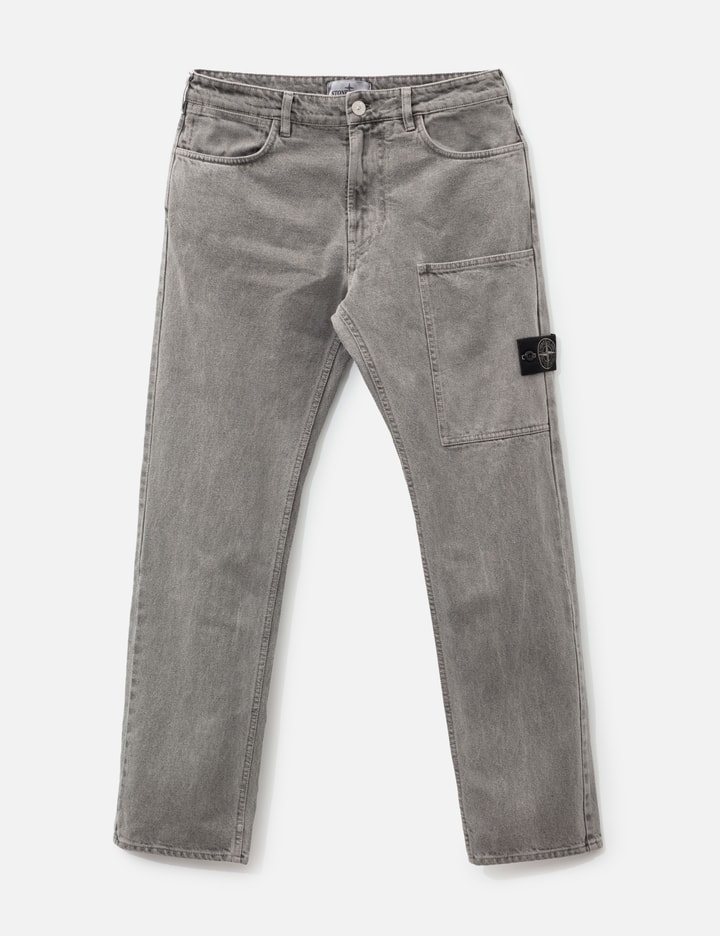 Stone Island Mineral Dyed Cotton Gabardine-TC Chino Pants With Pockets