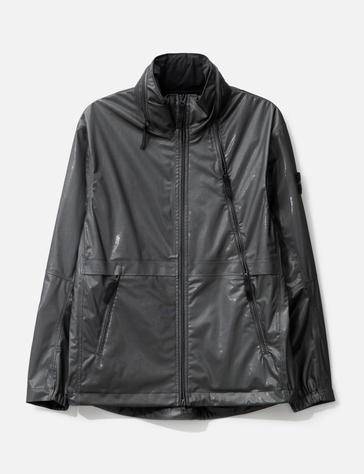 Metallic Run-proof Nylon Bomber Jacket Placeholder Image