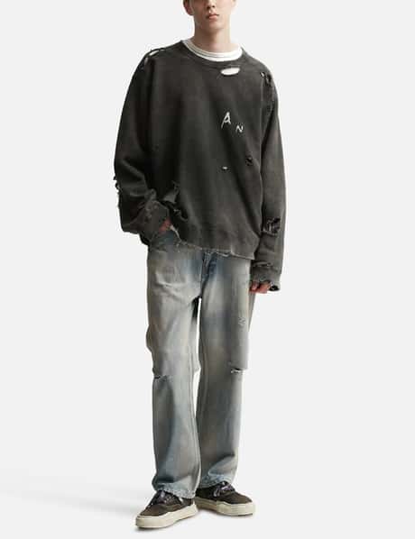 ANCELLM - Crash Uneven Over Sweatshirt | HBX
