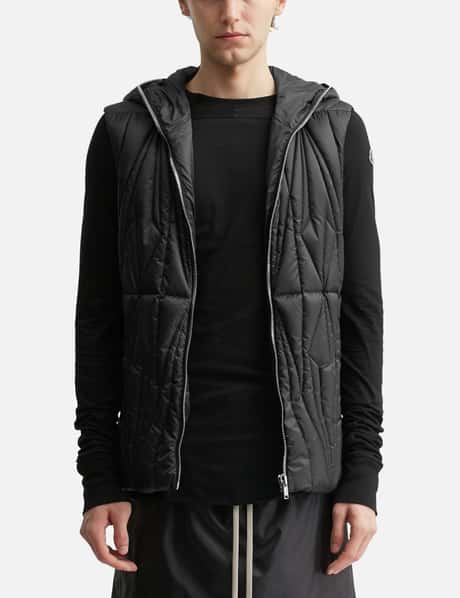 Moncler + Rick Owens Geocamo Ziplock Hooded Down Gilet view 10
