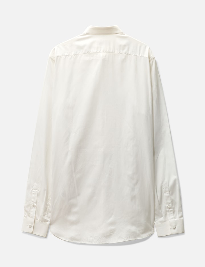 Shop Prada Pleated Shirt In White