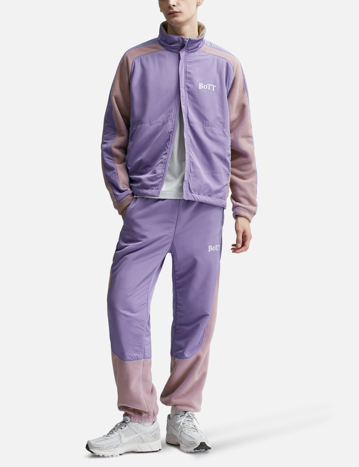 Bott Fleece Track Jacket In Purple