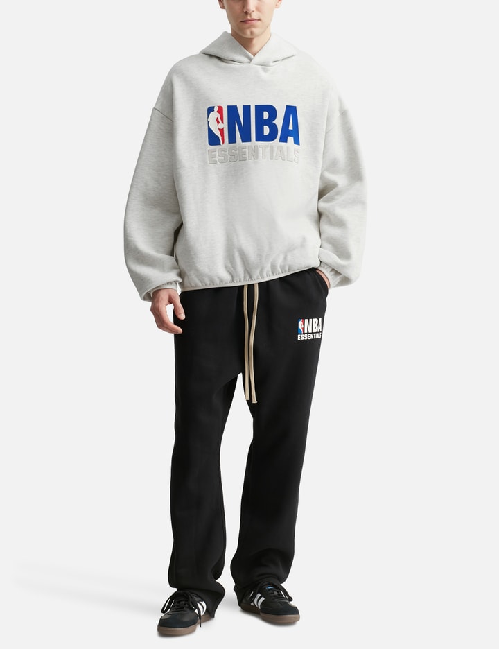Essentials Gray Nba Pull Over Hoodie