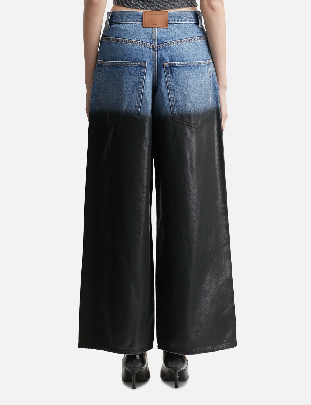 Surge Coated Wide-Leg Jean view 10