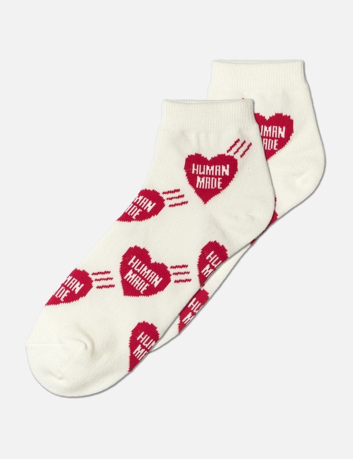 Human Made Heart Socks In White