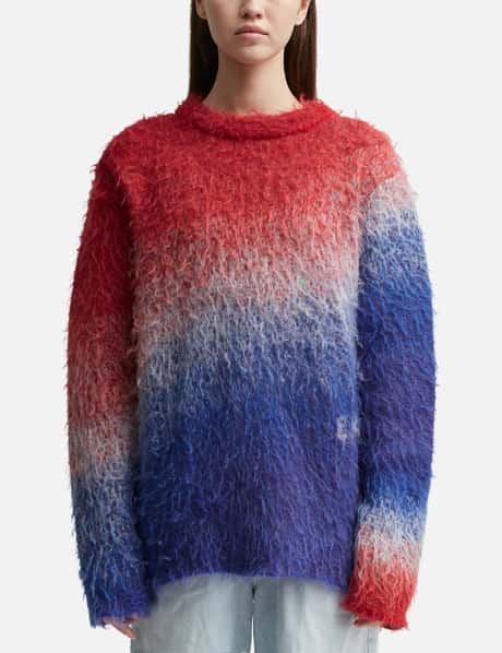 ERL Unisex Degrade V-Neck Knit Sweater