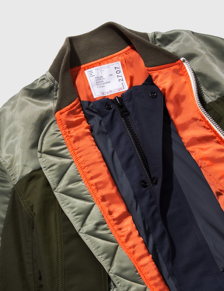 Nylon Twill Mix Blouson Jacket Placeholder Image