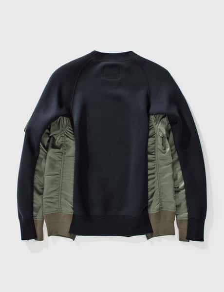 Sacai - スポンジスウェット MA-1 プルオーバー | HBX - ハイプ 