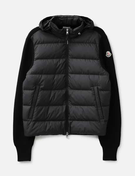 Moncler Padded Wool Zip-Up Cardigan