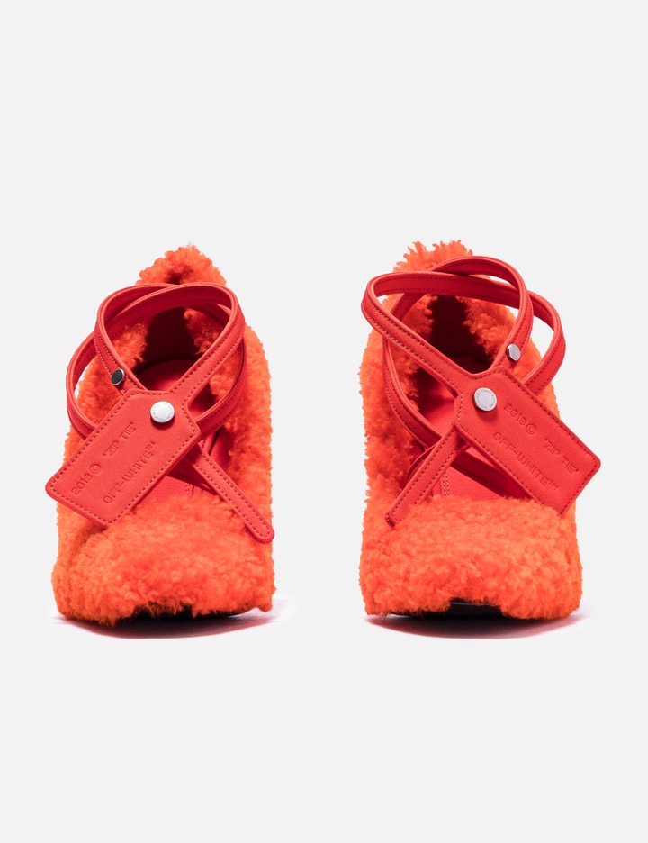 Off-white Ziptie Pump In Red