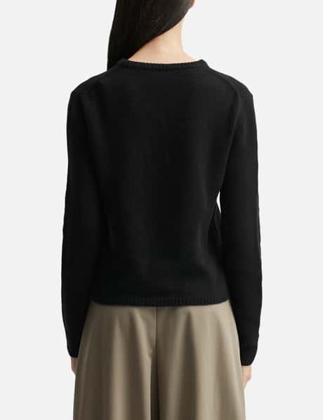 Embroidered Logo Wool & Cashmere Sweater view 9