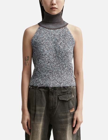 Andersson Bell Fluffy Sleeveless Knit Top