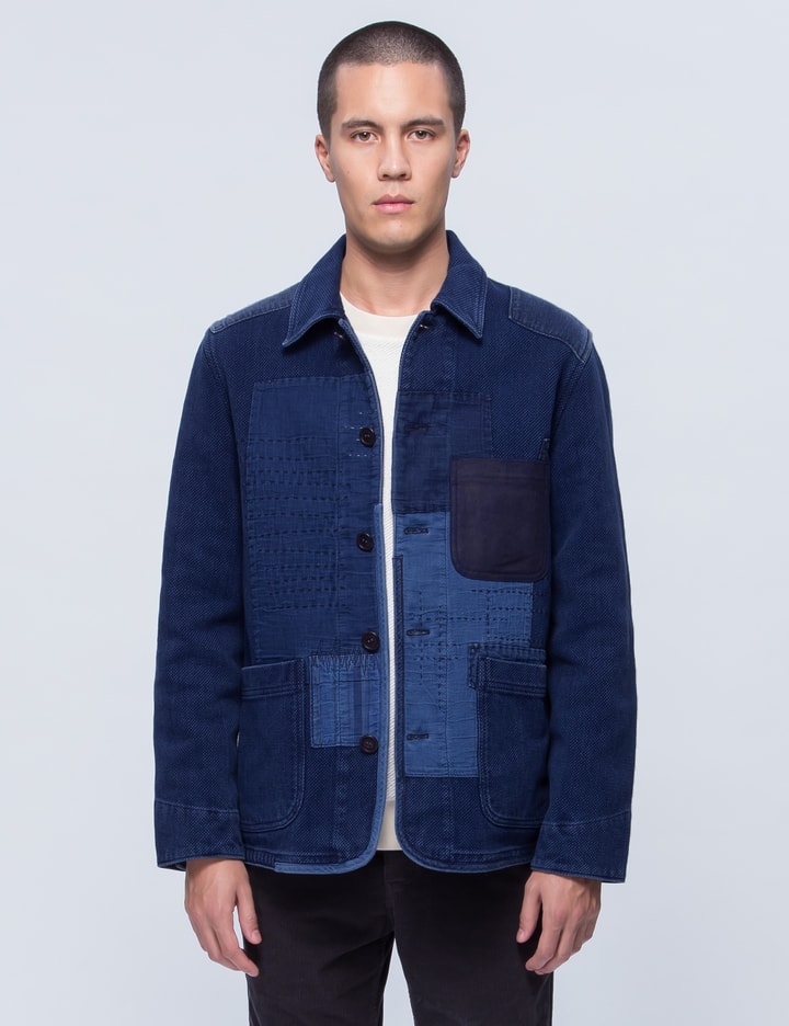 Louis Vuitton pre-owned Patchwork Denim Jacquard Buttoned Jacket