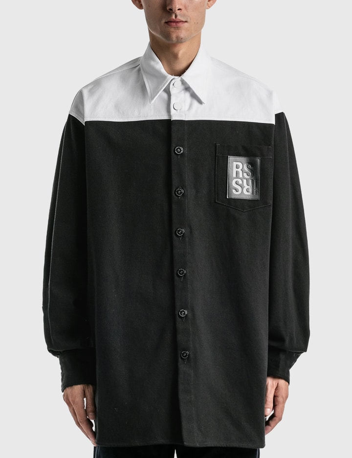 Oversized BiColor R Pin Denim Shirt Placeholder Image