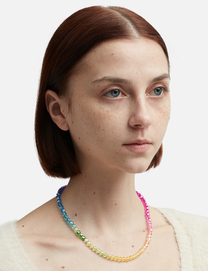 Shop Anni Lu Seaside Shimmer Necklace In Multicolor