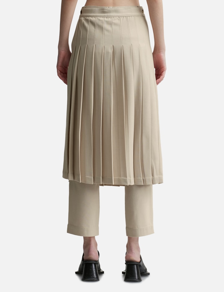 Shop Dhruv Kapoor Detachable Skirt Pants In White