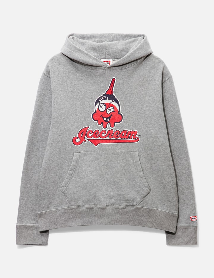 ICE CREAM RED LOGO PRINT GRAY HOODIE Placeholder Image