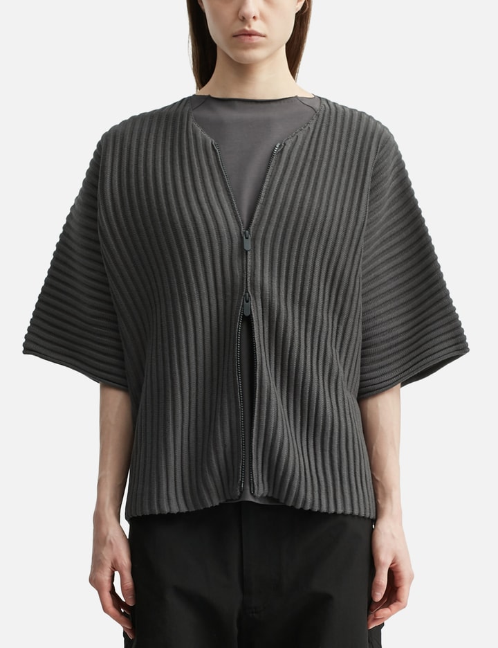 Ribbed Kimono Top view 3