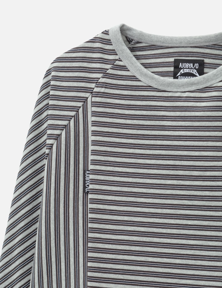 AJOBYAJO Sculpted Raglan Stripe Long Sleeve