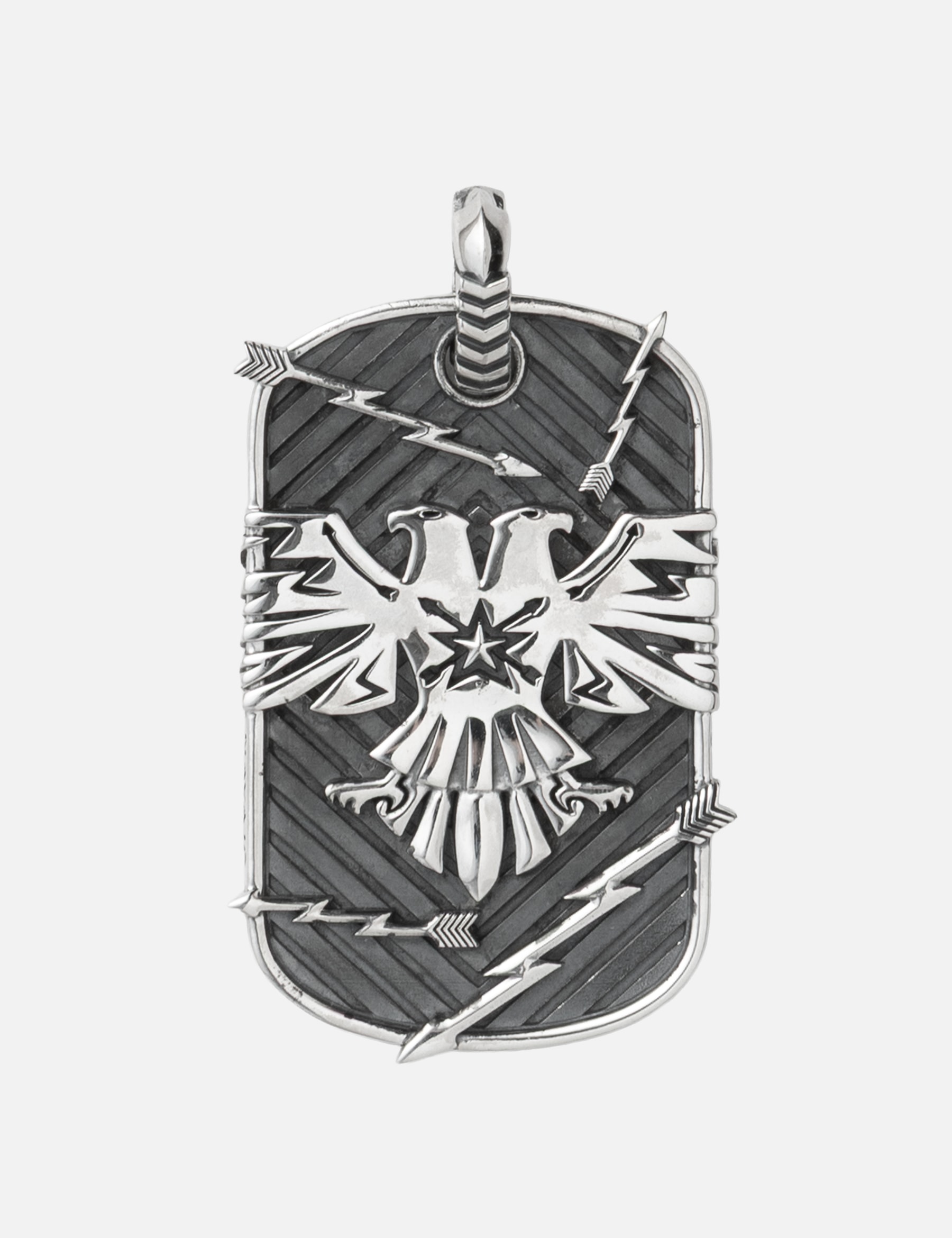 Double Heads Thunderbird Dog Tag view 7