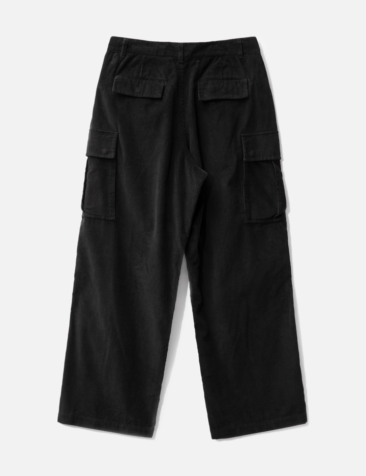 Shop Lmc Corduroy Wide Cargo Pants In Black
