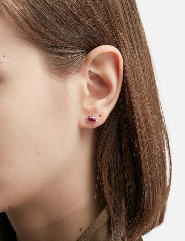 Mini Half Cut Mini Amethyst Earring Placeholder Image