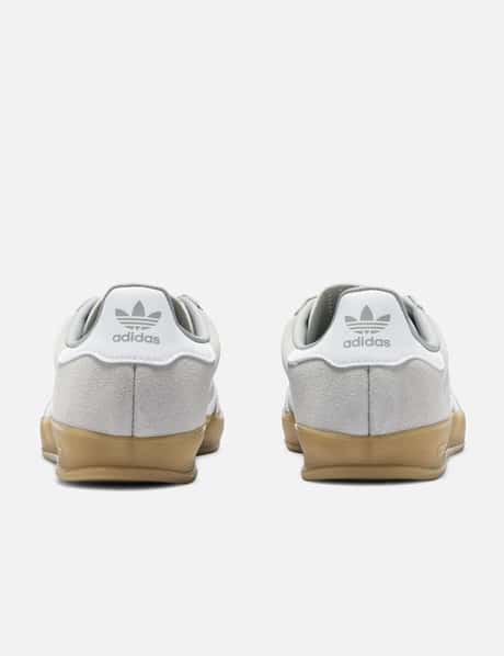 adidas gazelle silver green womens Adidas Gazelle Indoor Shoes in Grey Two / Cloud White / Gold Metallic