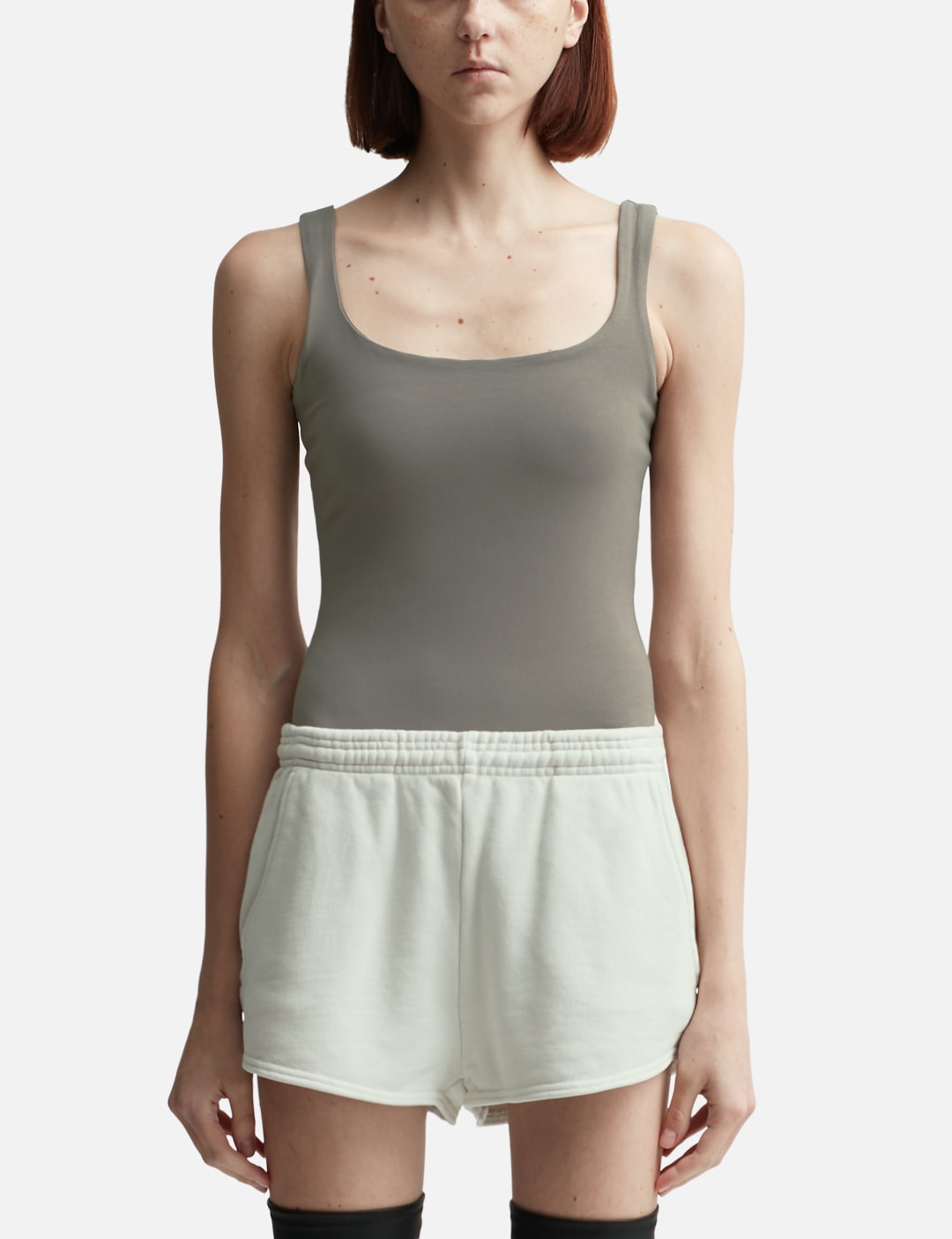 Square Neck Bodysuit (Cotton Spandex) view 16
