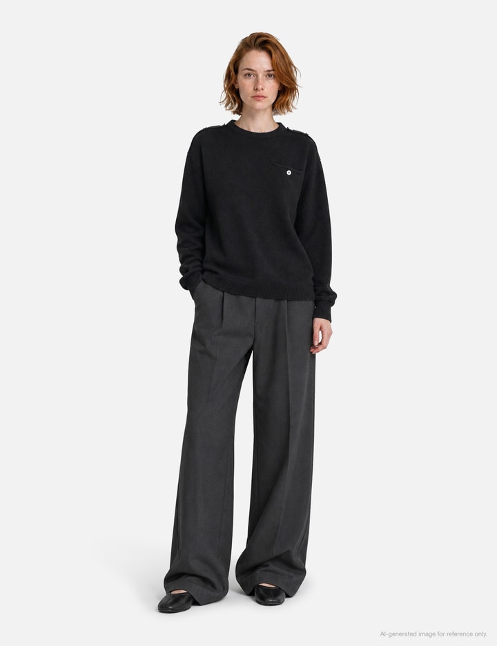 Moondal Epaulet Knit In Black