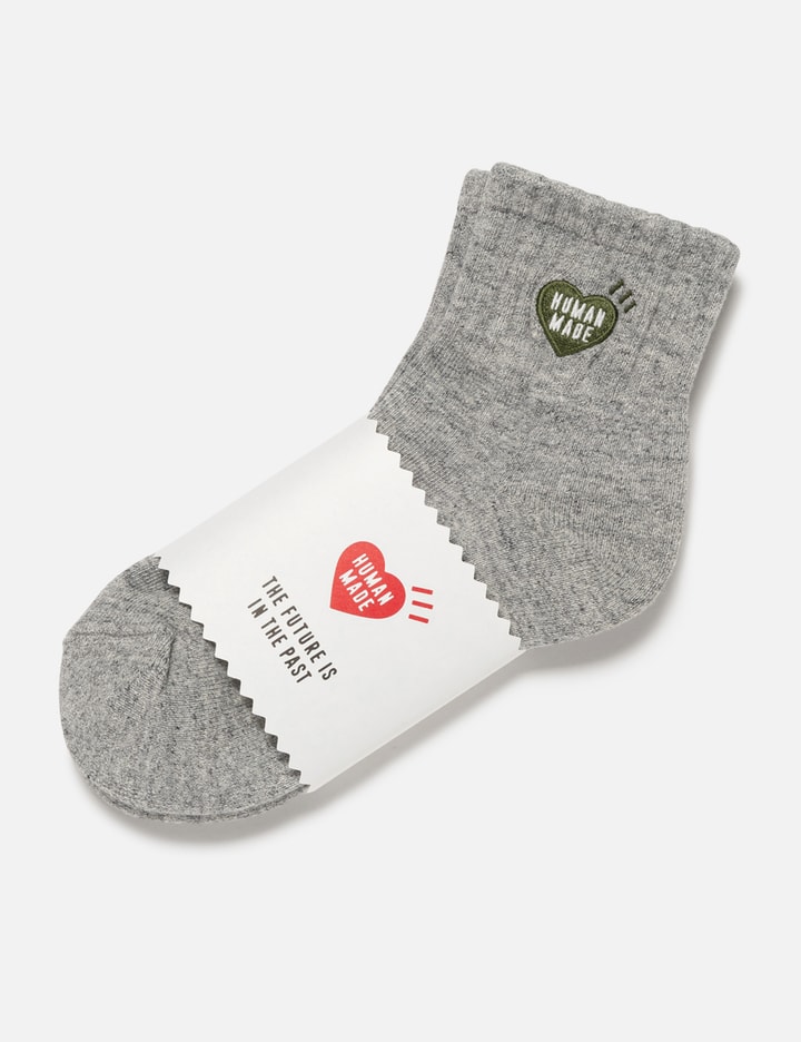Human Made Pile Short Socks In Grey