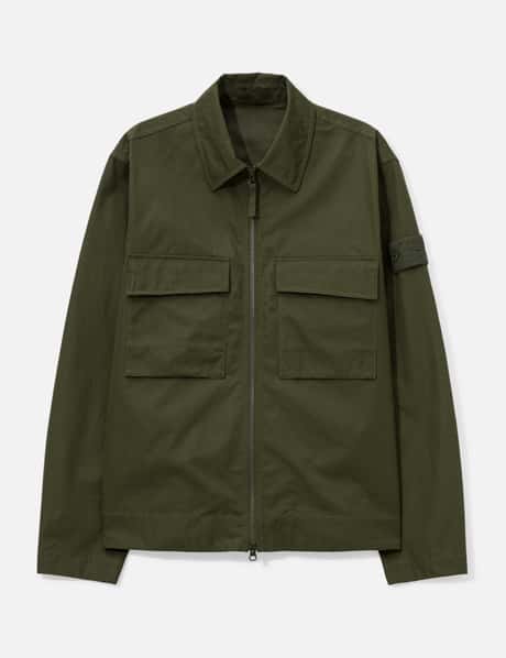 Ghost Cotton Canvas Zip-Up Shirt view 6