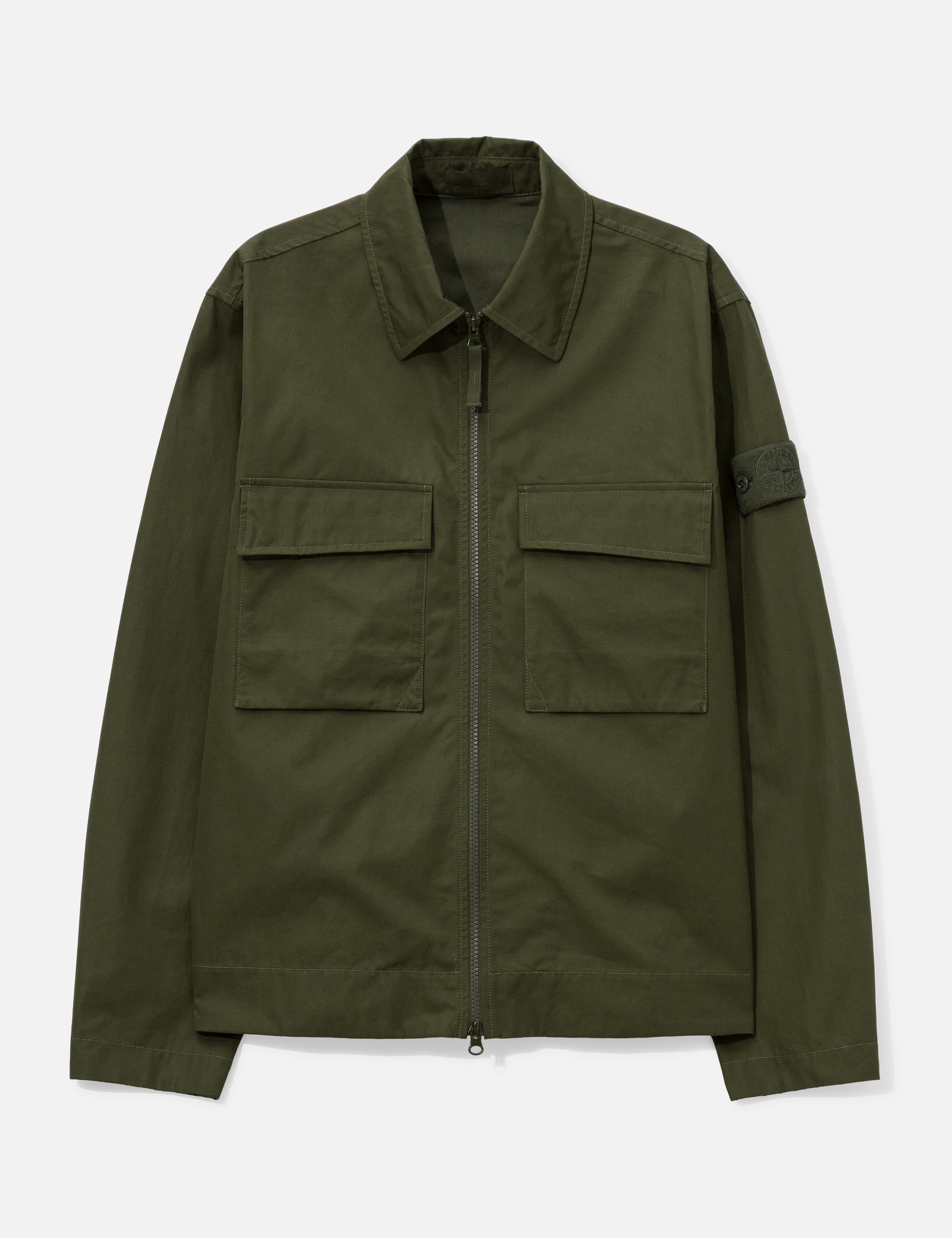 Ghost Cotton Canvas Zip-Up Shirt view 16