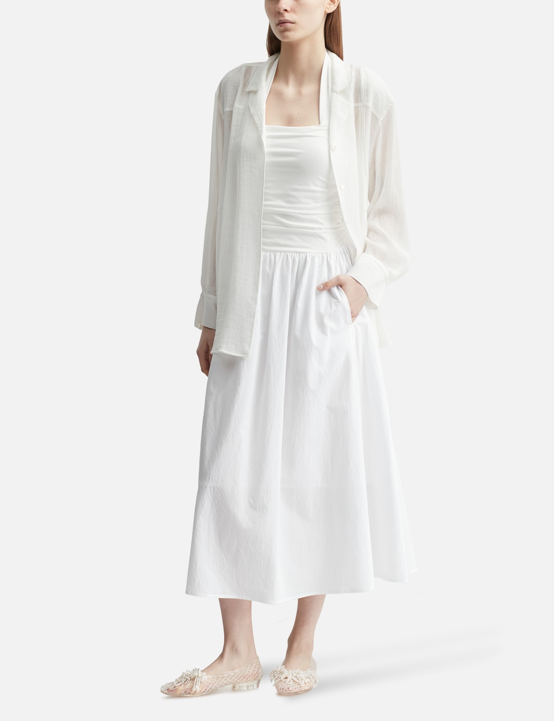 Multi-Way Apron Long Shirts view 18
