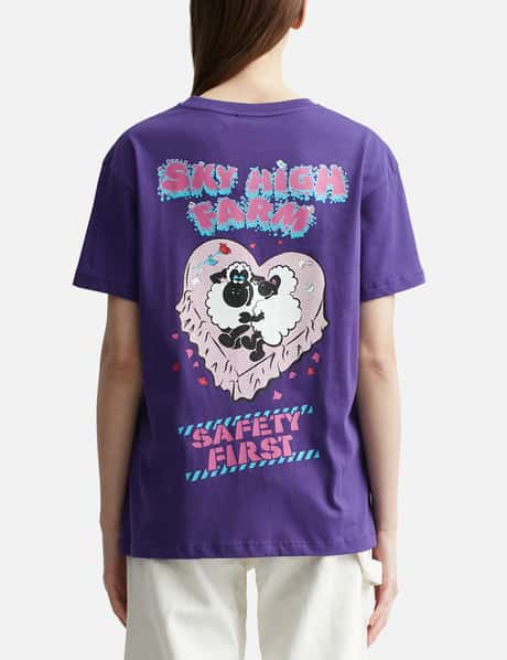 Sky High Farm Workwear 세이프티 퍼스트 그래픽 티셔츠