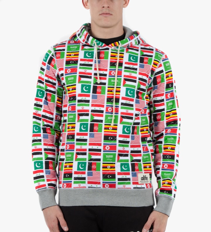 Flag Print Terror Hoodie Placeholder Image