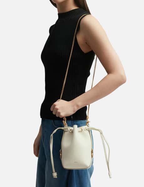 Chloe Marcie Micro Denim Bucket Bag