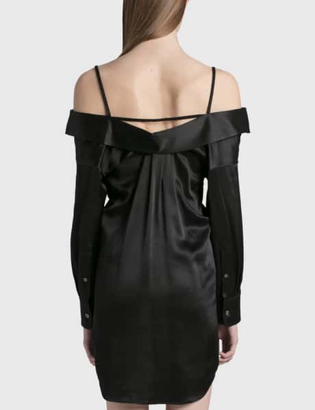 T By Alexander Wang - Off The Shoulder Shirt Dress | HBX