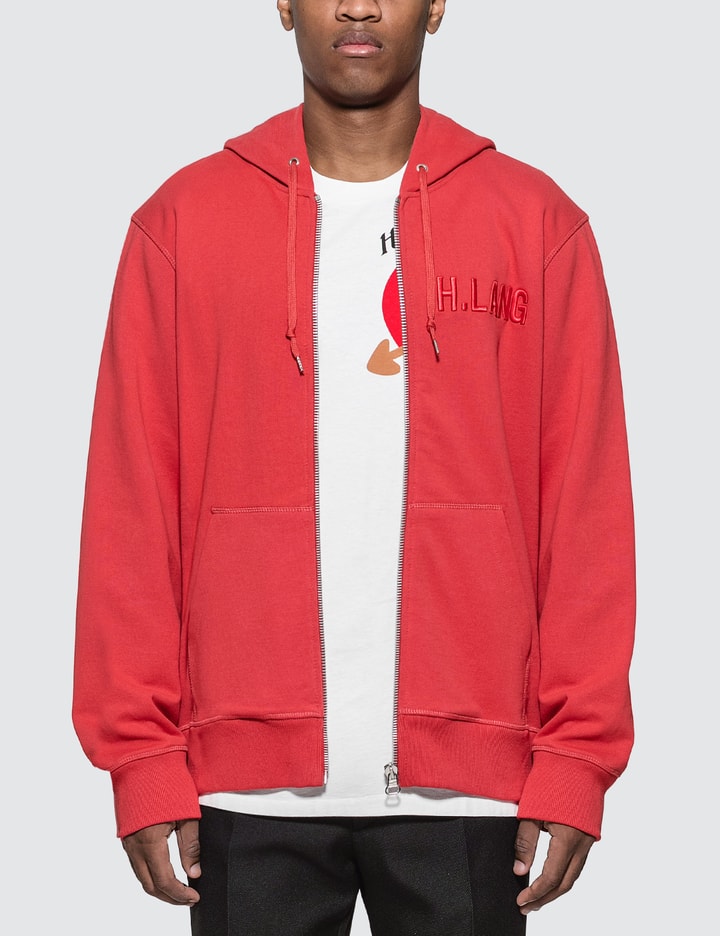 Embroidered Logo Zipped Hoodie Placeholder Image