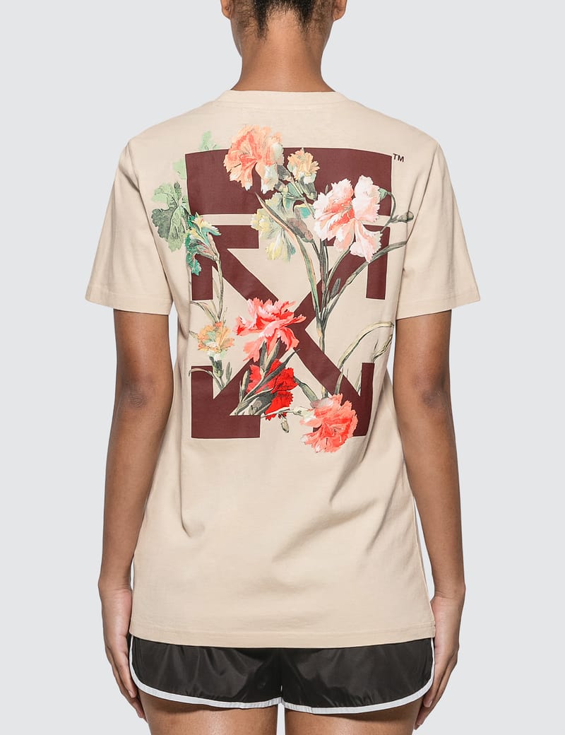 off white shirt flowers